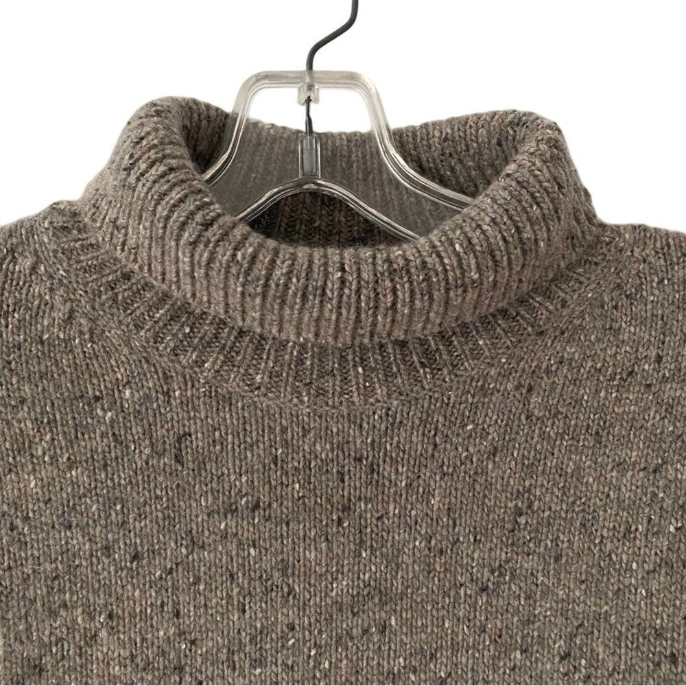 Vince Cashmere Fleck Turtleneck Sweater Taupe Ash size Small - Picture 5 of 11